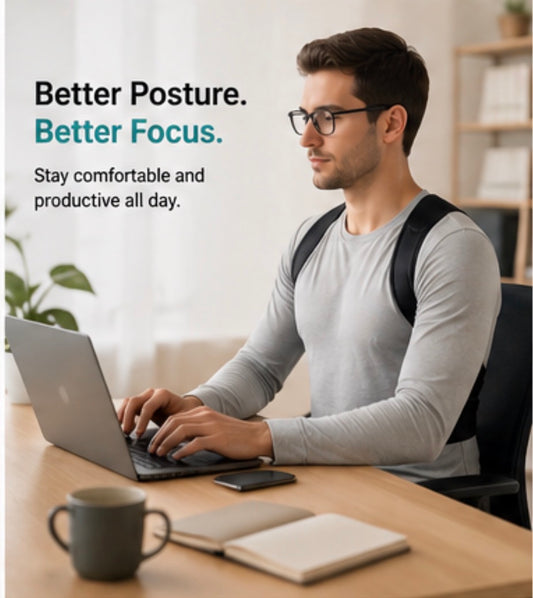 Stay Straight™ Posture Support – Adjustable Back & Shoulder Support